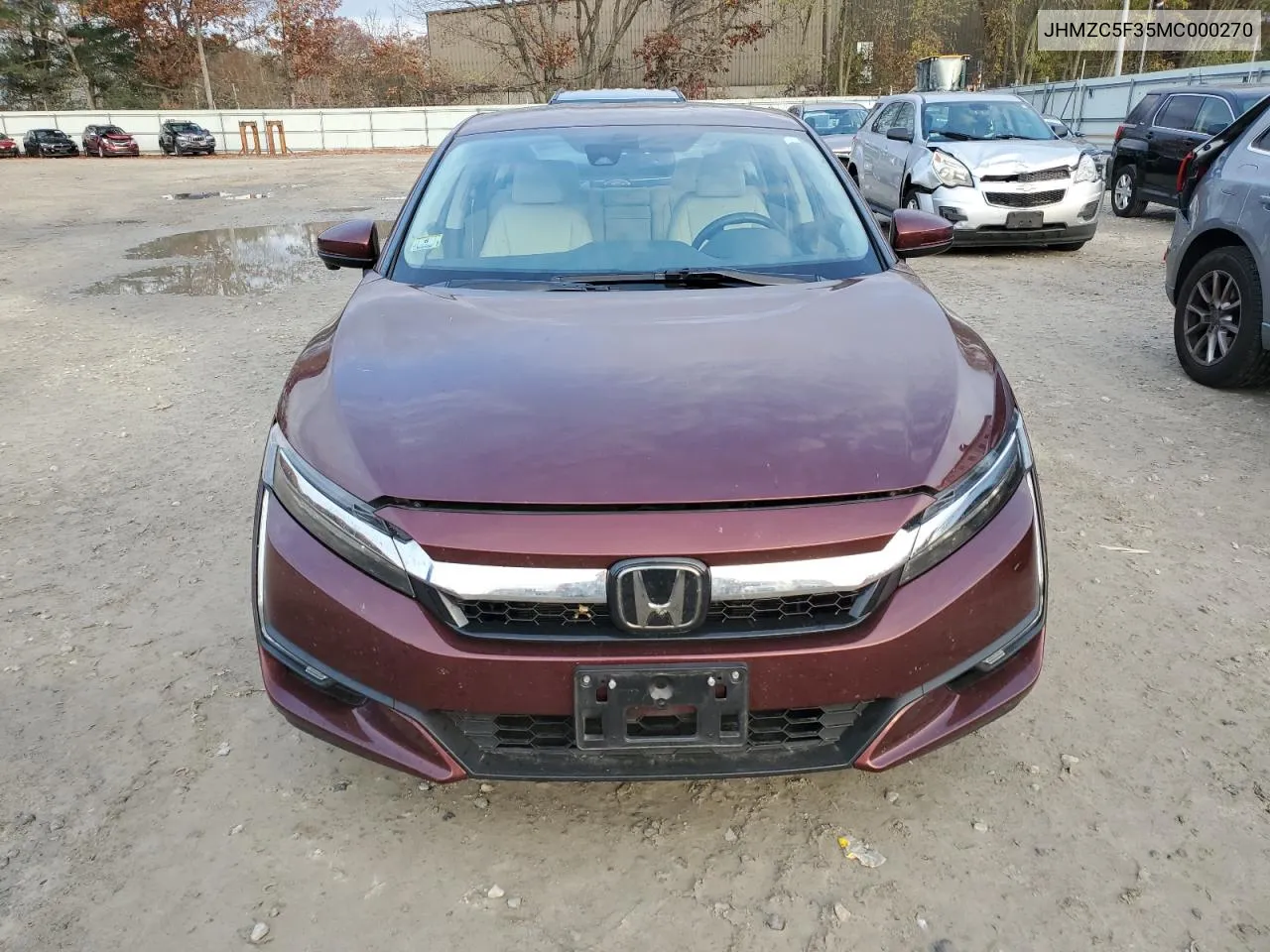 2021 Honda Clarity Touring VIN: JHMZC5F35MC000270 Lot: 76759414