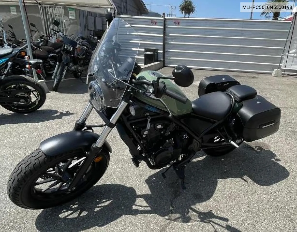 2022 Honda Cmx500 VIN: MLHPC5610N5500198 Lot: 79782254