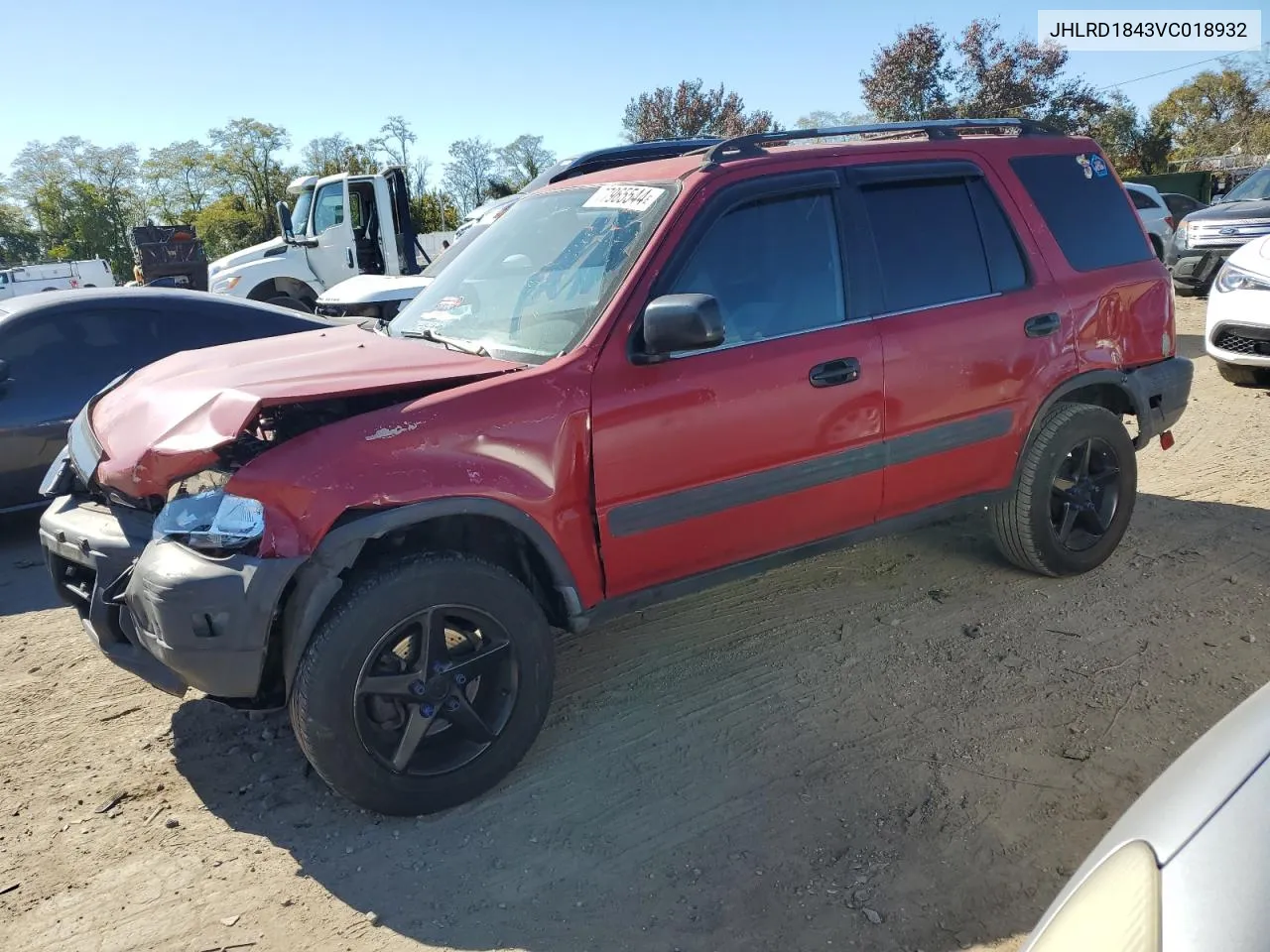 1997 Honda Cr-V Lx VIN: JHLRD1843VC018932 Lot: 77965544