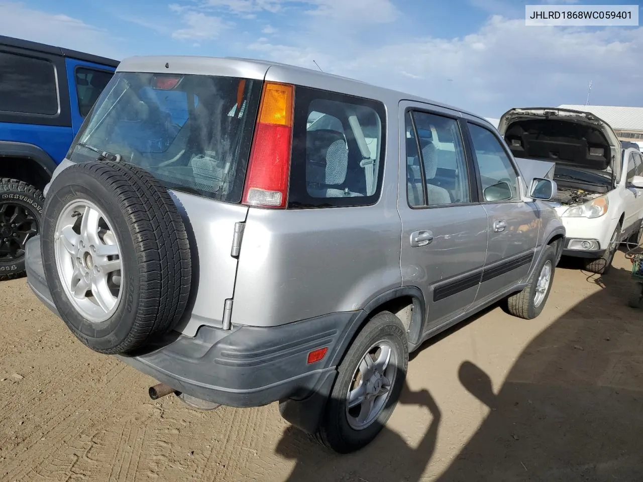 1998 Honda Cr-V Ex VIN: JHLRD1868WC059401 Lot: 71839304