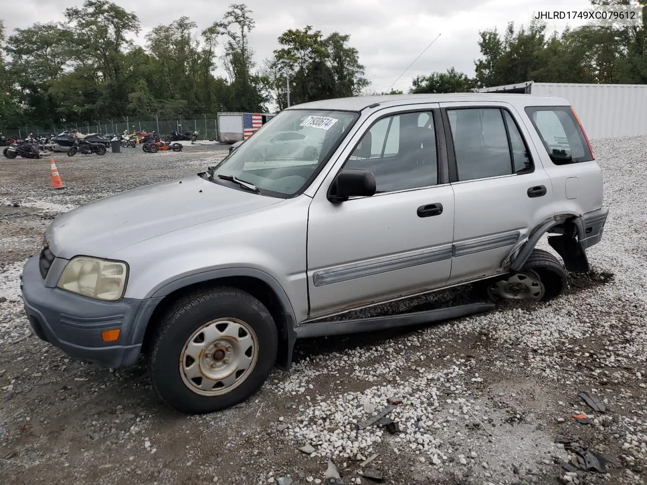 1999 Honda Cr-V Lx VIN: JHLRD1749XC079612 Lot: 71930674