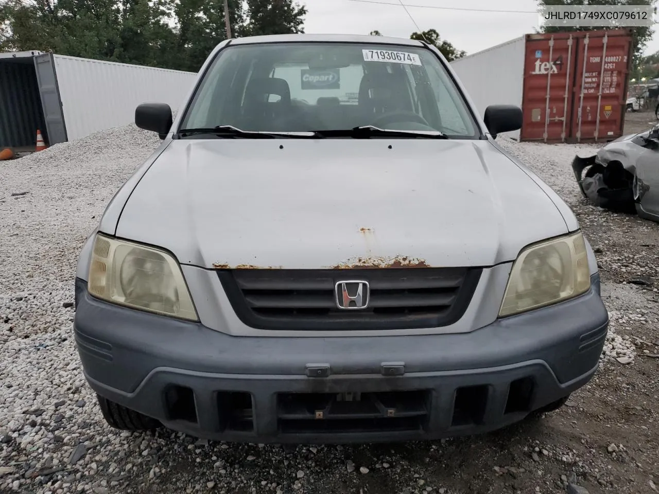 1999 Honda Cr-V Lx VIN: JHLRD1749XC079612 Lot: 71930674