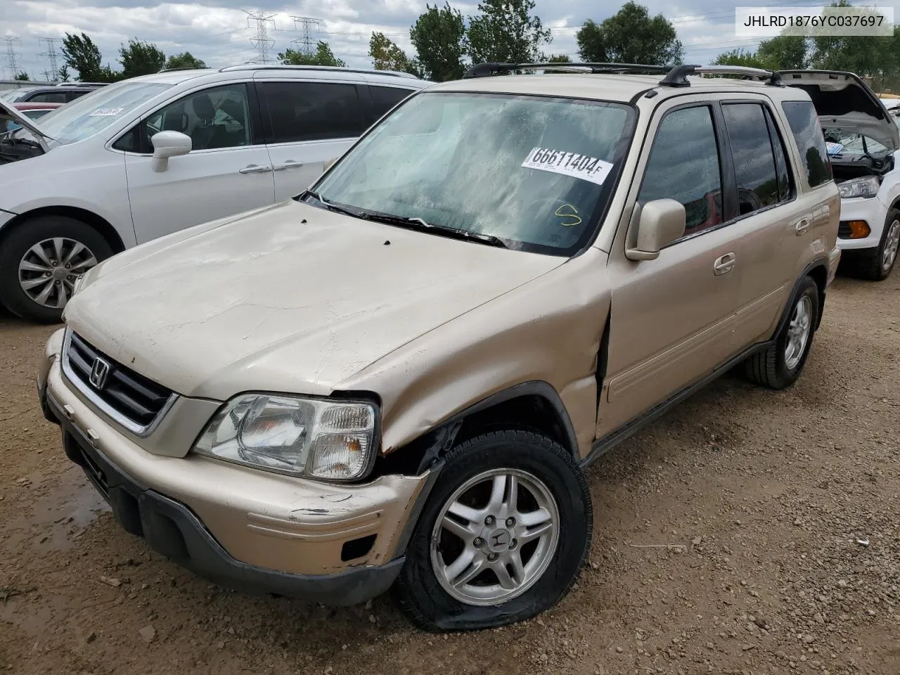 2000 Honda Cr-V Se VIN: JHLRD1876YC037697 Lot: 66611404