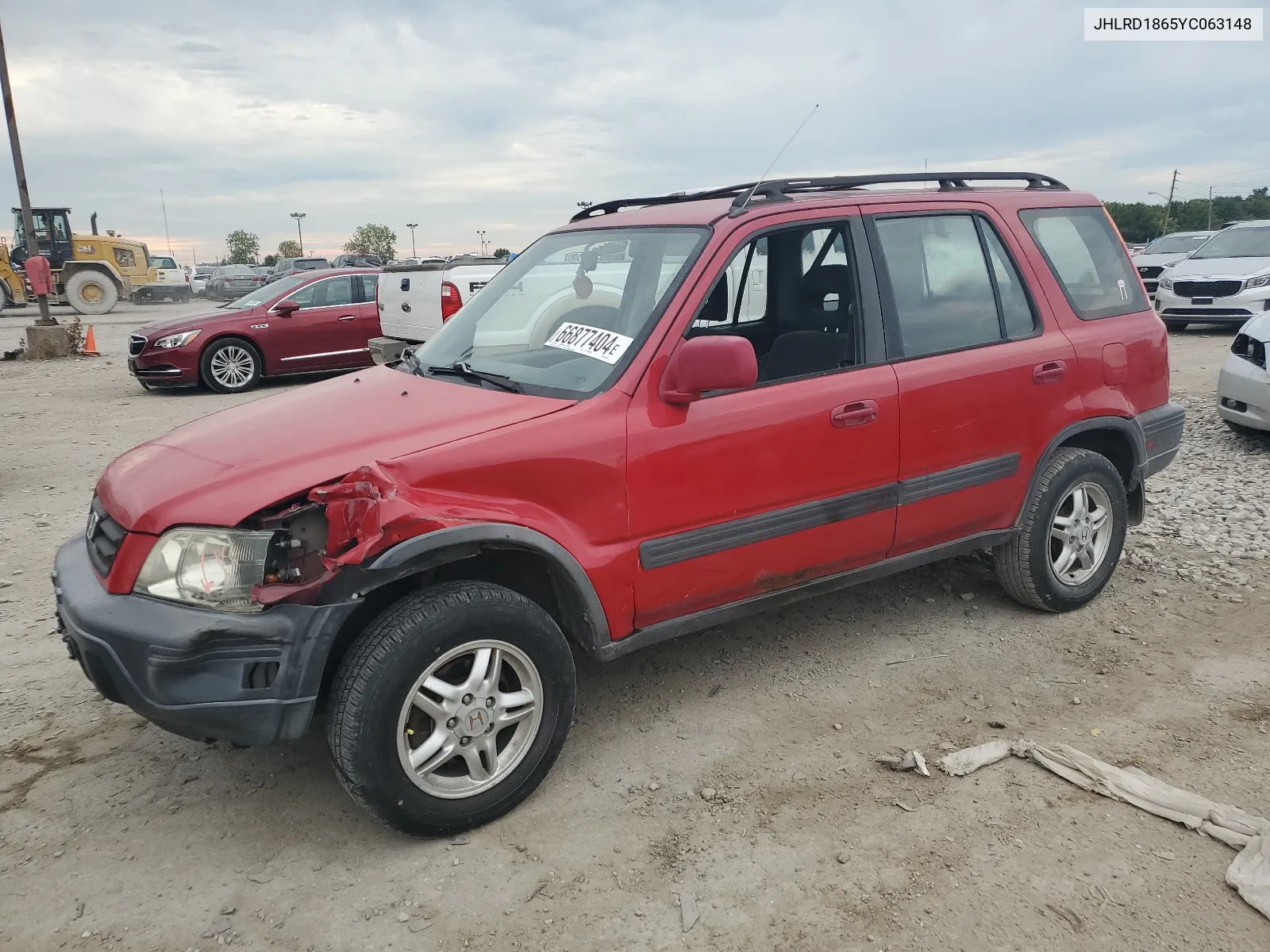 2000 Honda Cr-V Ex VIN: JHLRD1865YC063148 Lot: 66877404