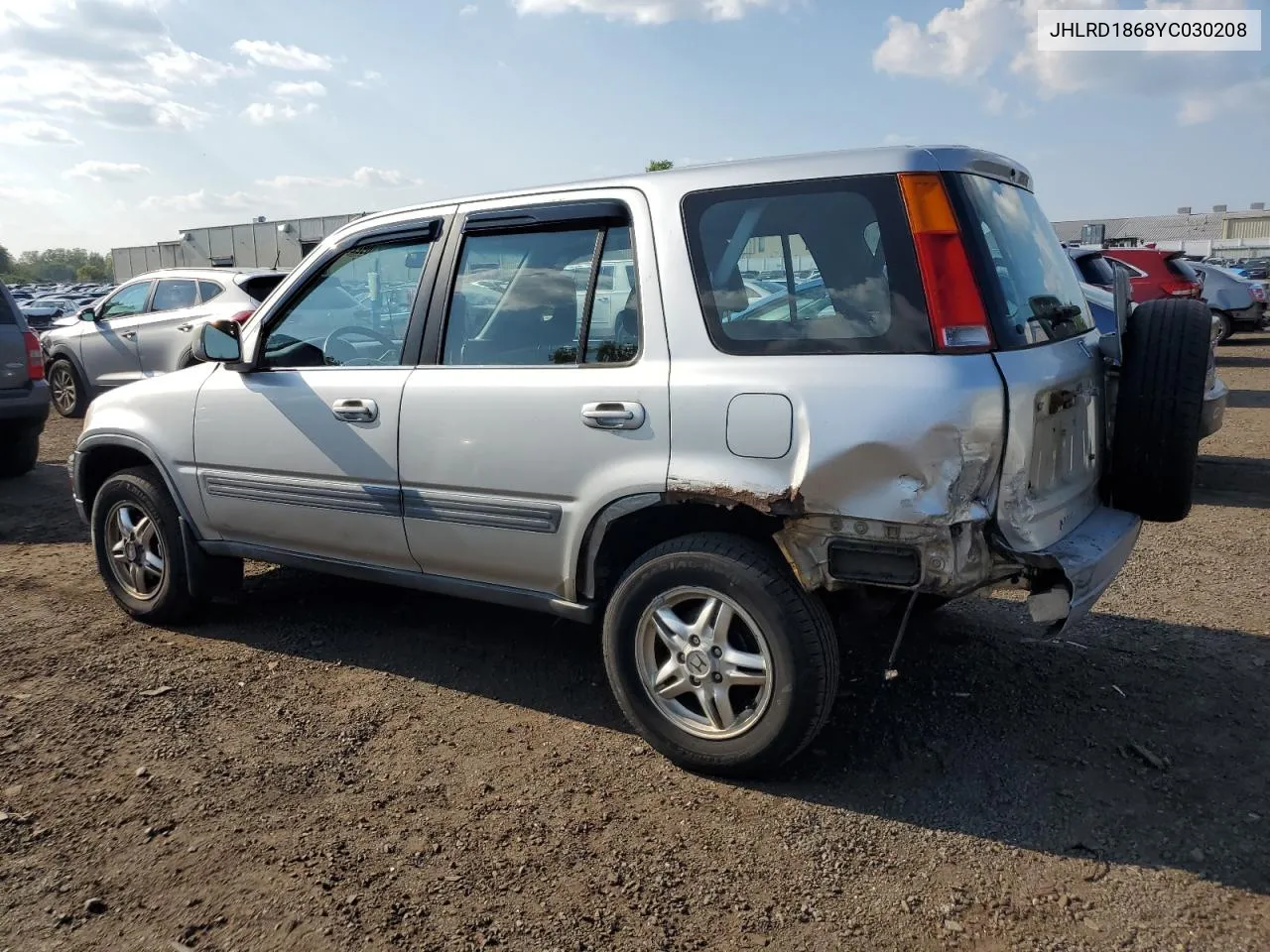 2000 Honda Cr-V Ex VIN: JHLRD1868YC030208 Lot: 69229984