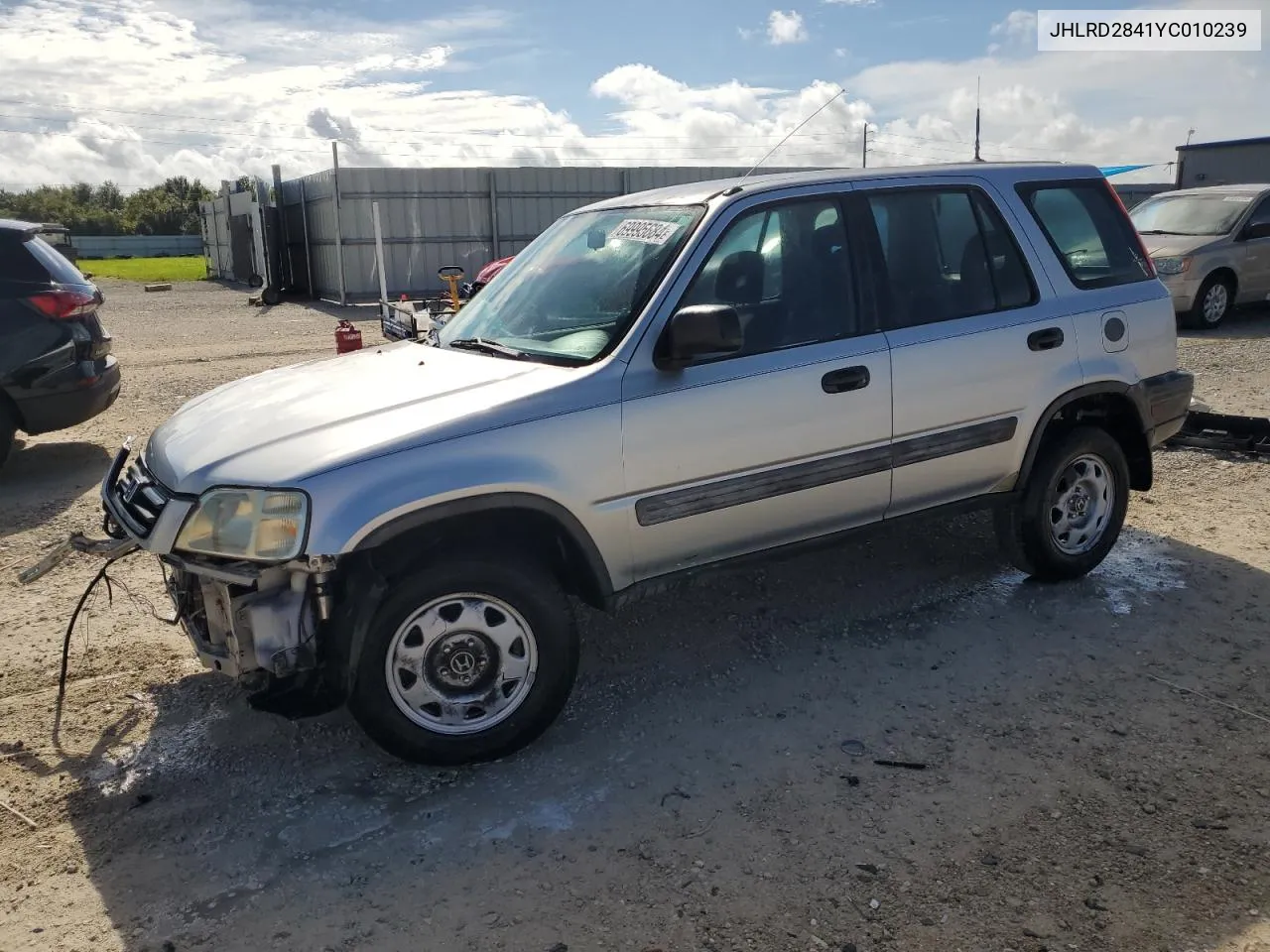 2000 Honda Cr-V Lx VIN: JHLRD2841YC010239 Lot: 69995684