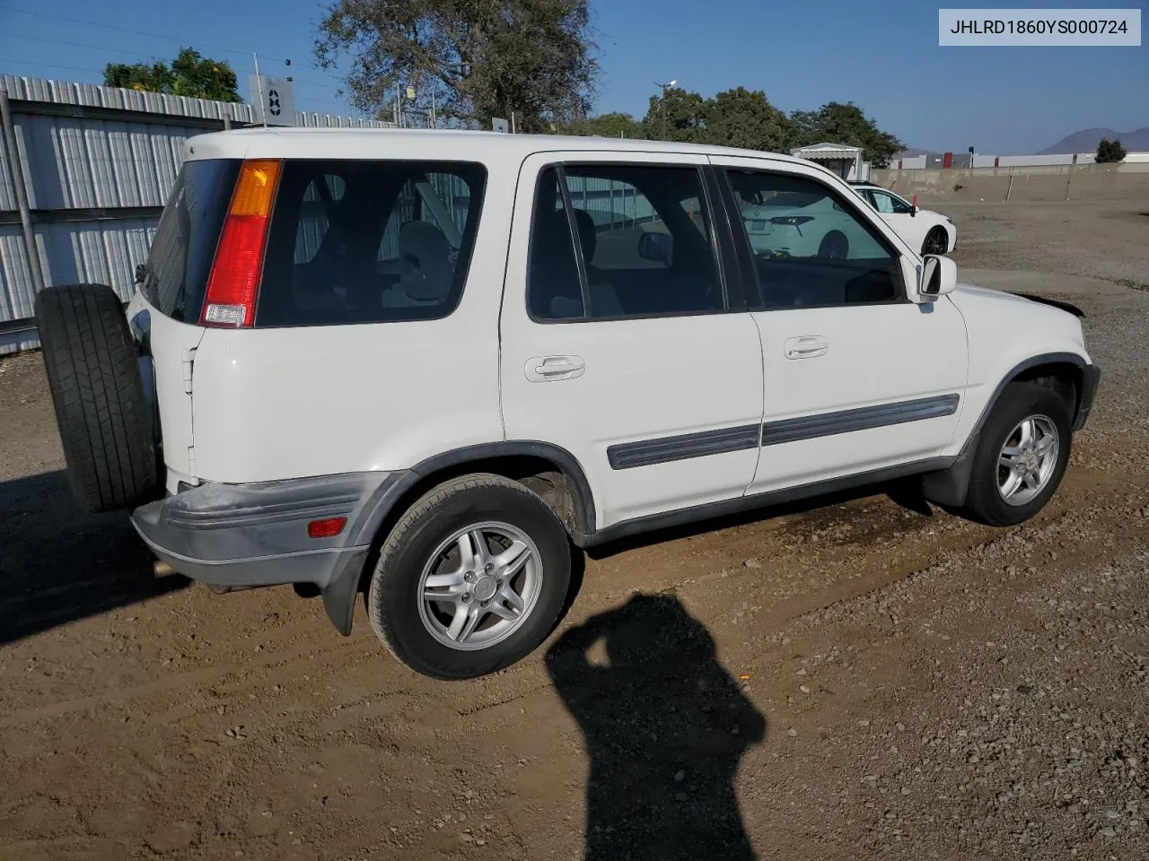 2000 Honda Cr-V Ex VIN: JHLRD1860YS000724 Lot: 70260084