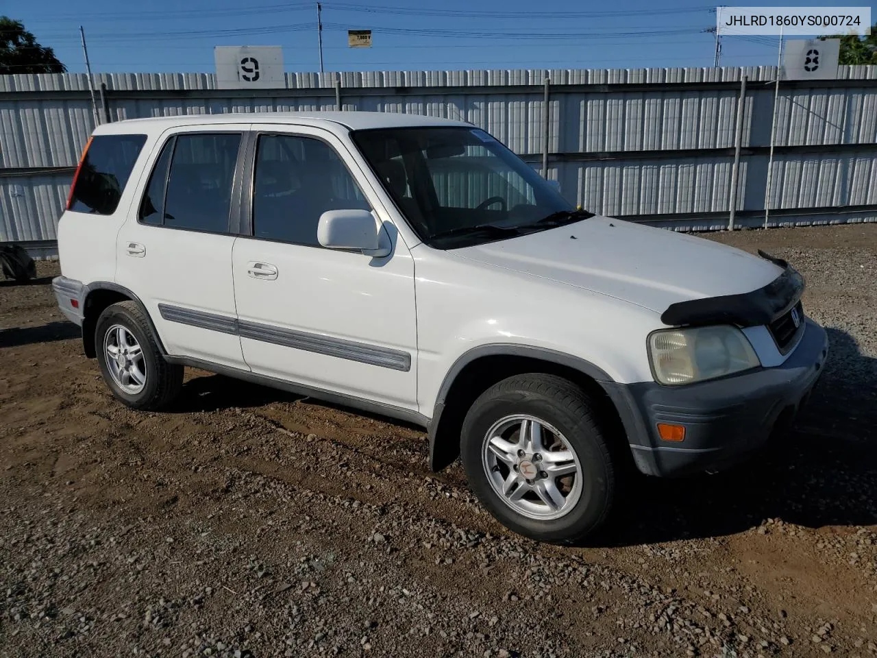 2000 Honda Cr-V Ex VIN: JHLRD1860YS000724 Lot: 70260084