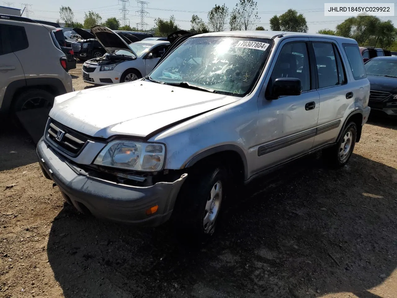 2000 Honda Cr-V Lx VIN: JHLRD1845YC029922 Lot: 70307804