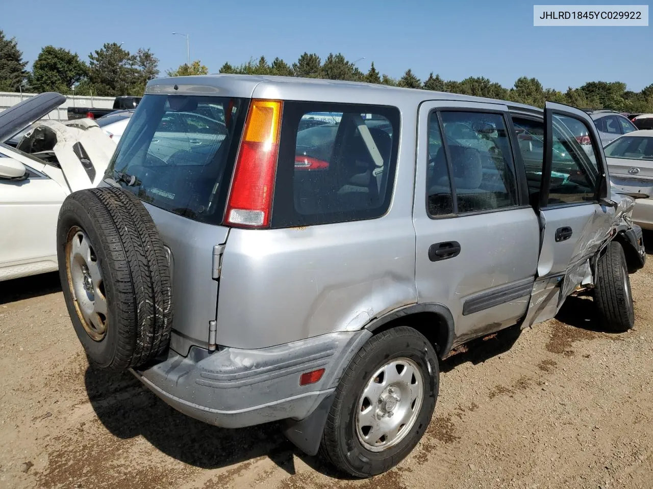 2000 Honda Cr-V Lx VIN: JHLRD1845YC029922 Lot: 70307804