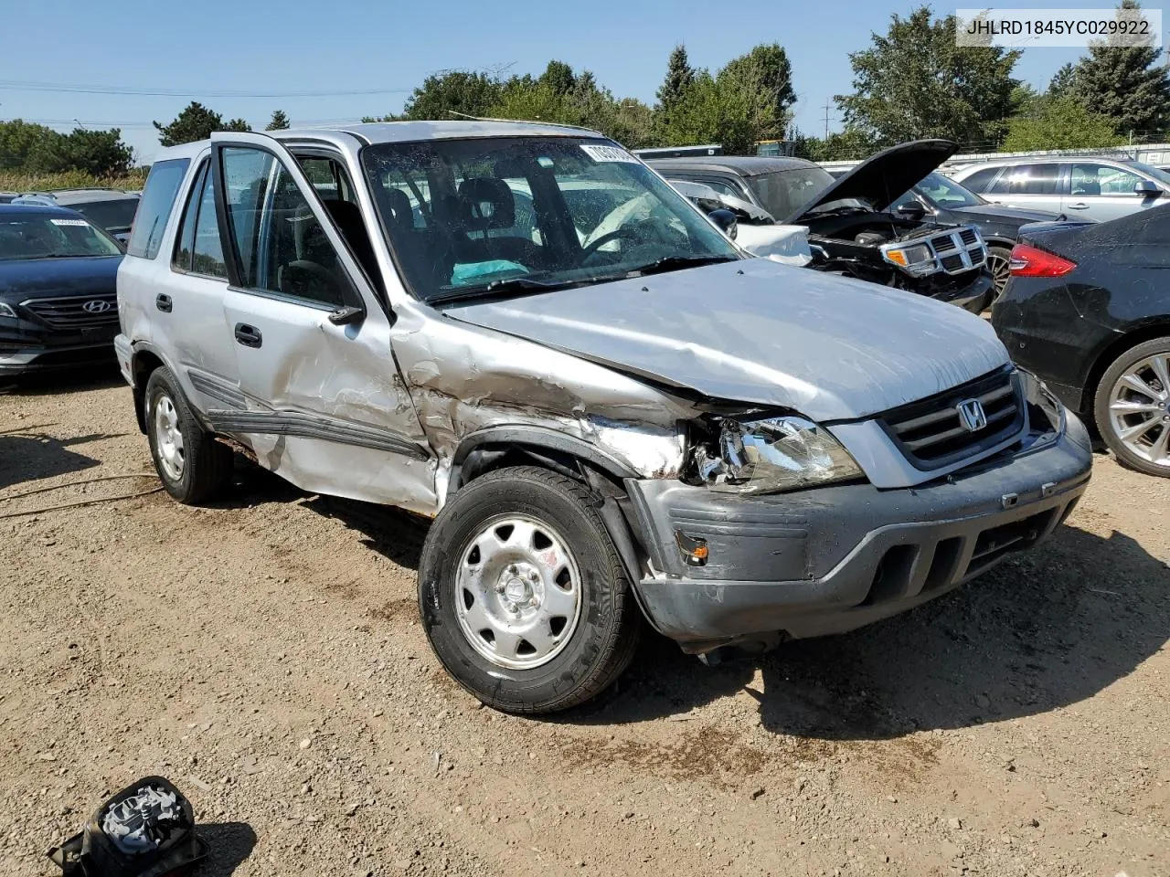 2000 Honda Cr-V Lx VIN: JHLRD1845YC029922 Lot: 70307804