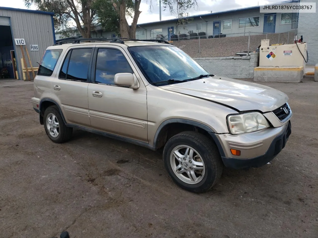 2000 Honda Cr-V Se VIN: JHLRD1876YC038767 Lot: 70855014