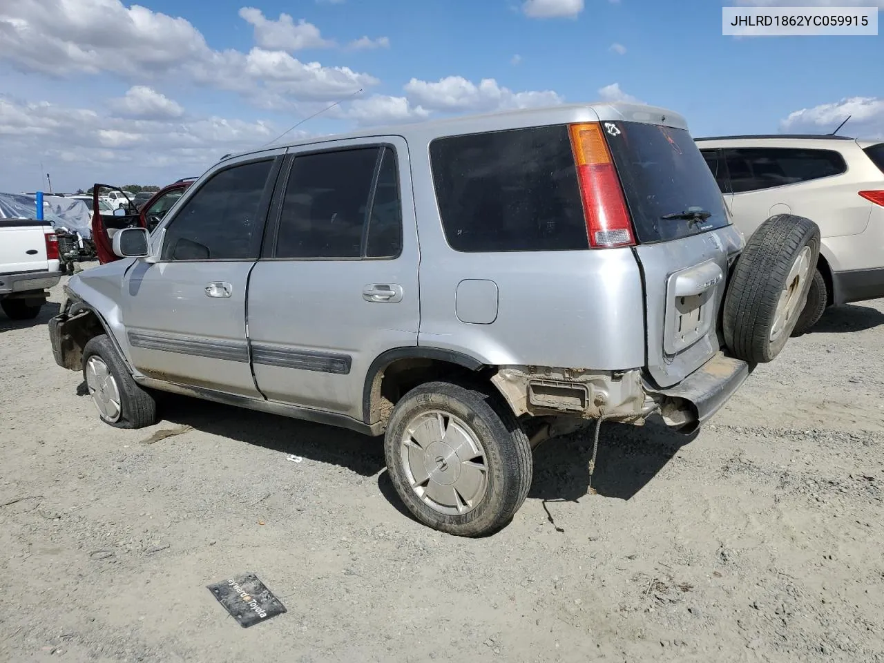 2000 Honda Cr-V Ex VIN: JHLRD1862YC059915 Lot: 71445454