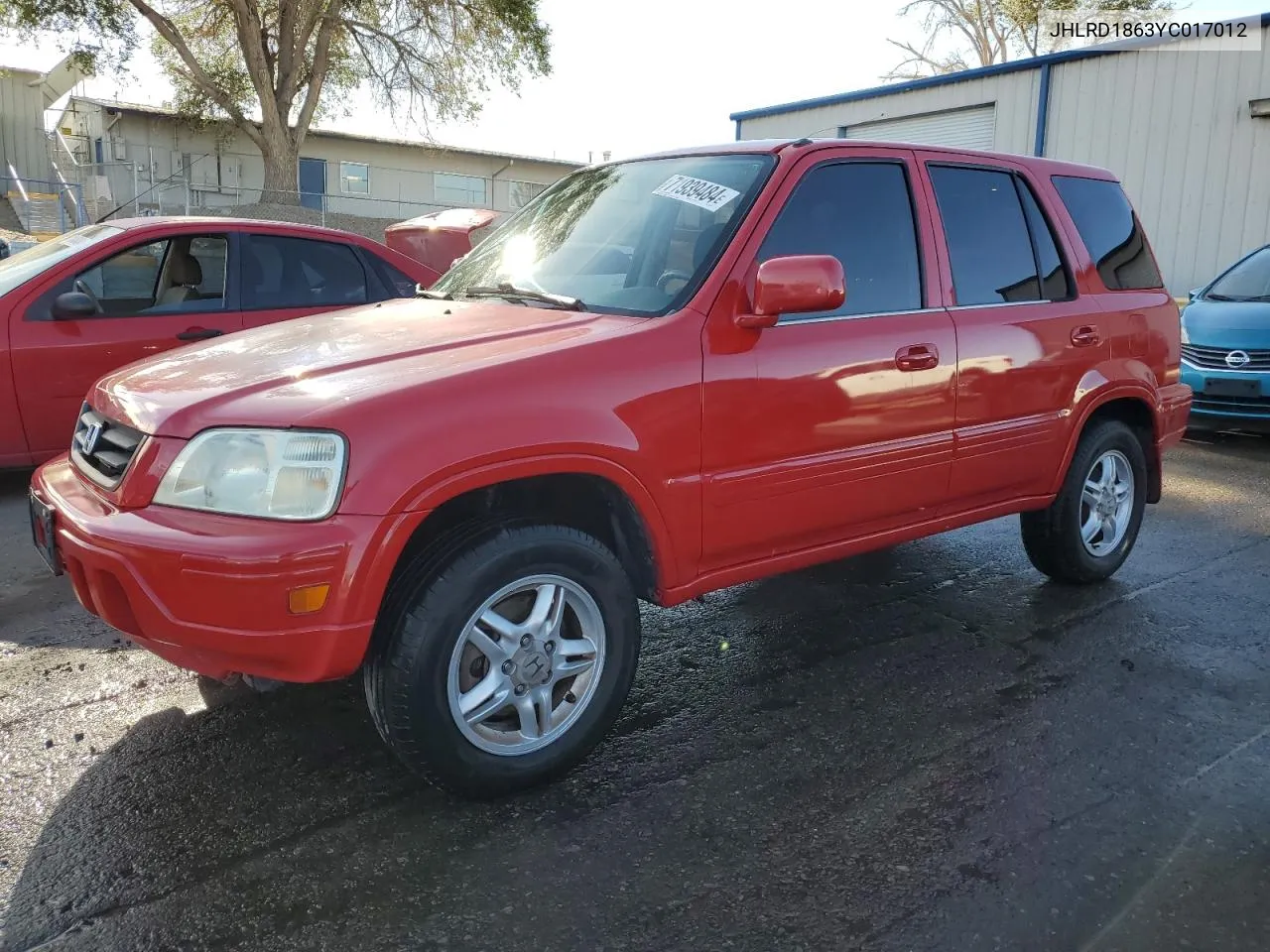 2000 Honda Cr-V Ex VIN: JHLRD1863YC017012 Lot: 71939484