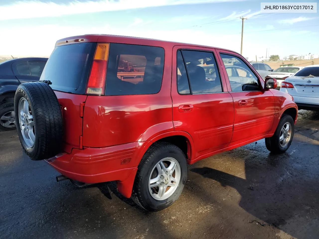 2000 Honda Cr-V Ex VIN: JHLRD1863YC017012 Lot: 71939484