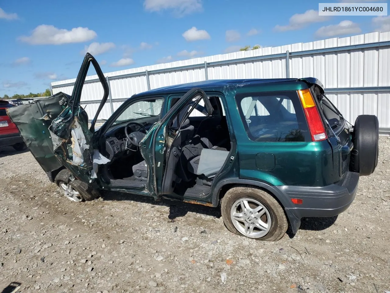 2000 Honda Cr-V Ex VIN: JHLRD1861YC004680 Lot: 72204124