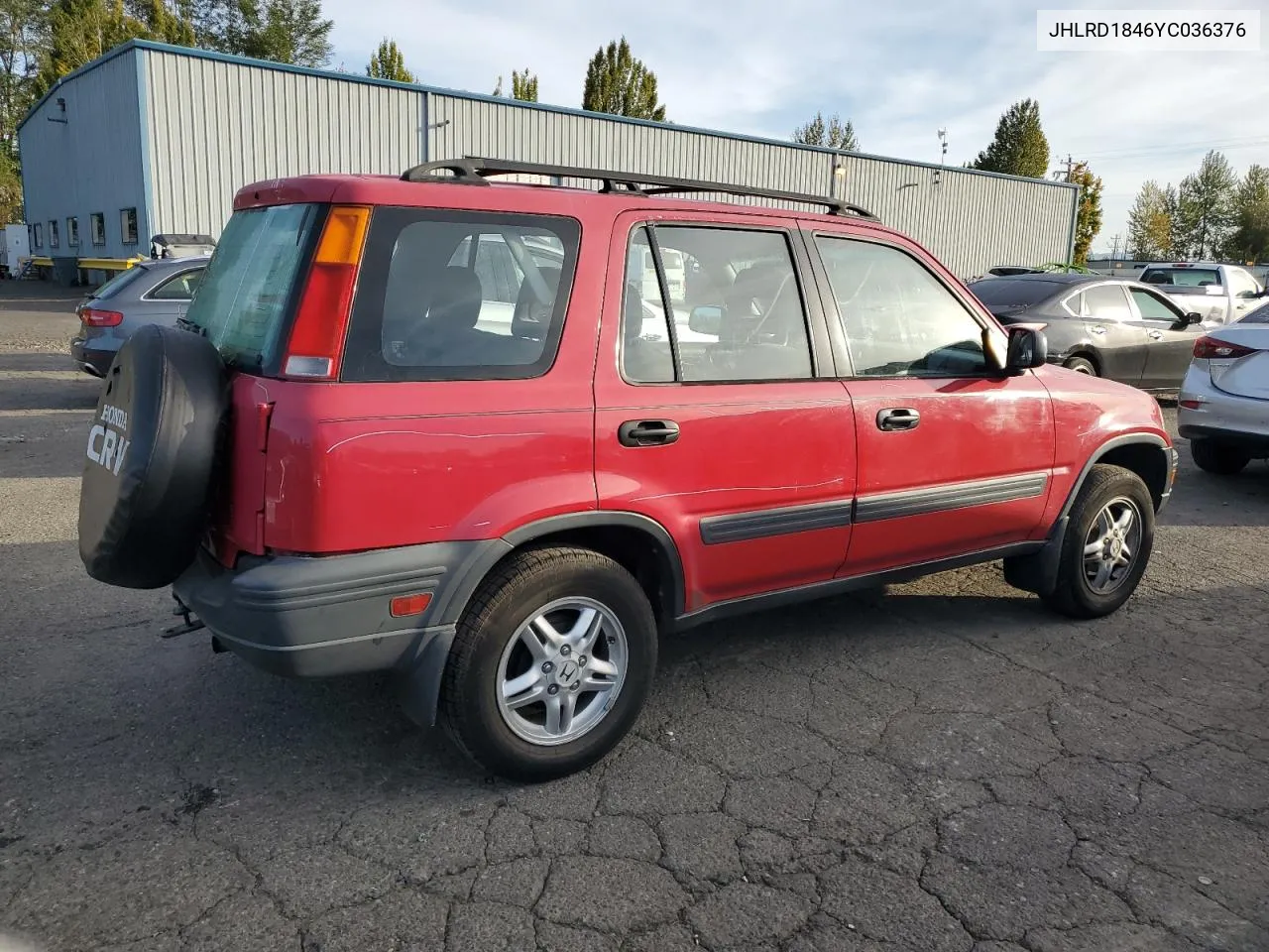 2000 Honda Cr-V Lx VIN: JHLRD1846YC036376 Lot: 74011674