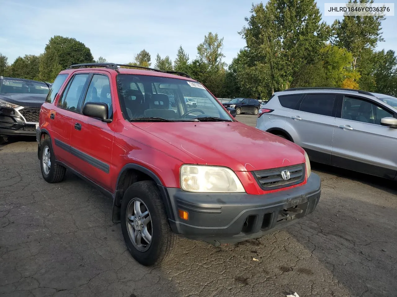 2000 Honda Cr-V Lx VIN: JHLRD1846YC036376 Lot: 74011674