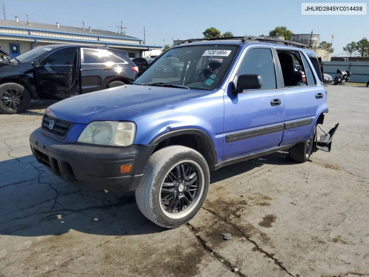 2000 Honda Cr-V Lx VIN: JHLRD2845YC014438 Lot: 74301684