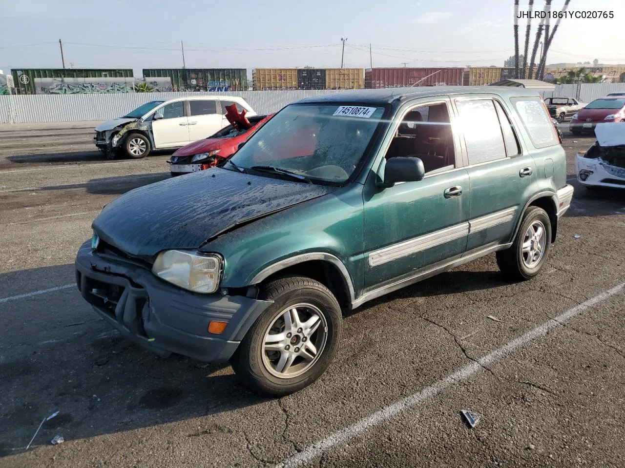 2000 Honda Cr-V Ex VIN: JHLRD1861YC020765 Lot: 74510874