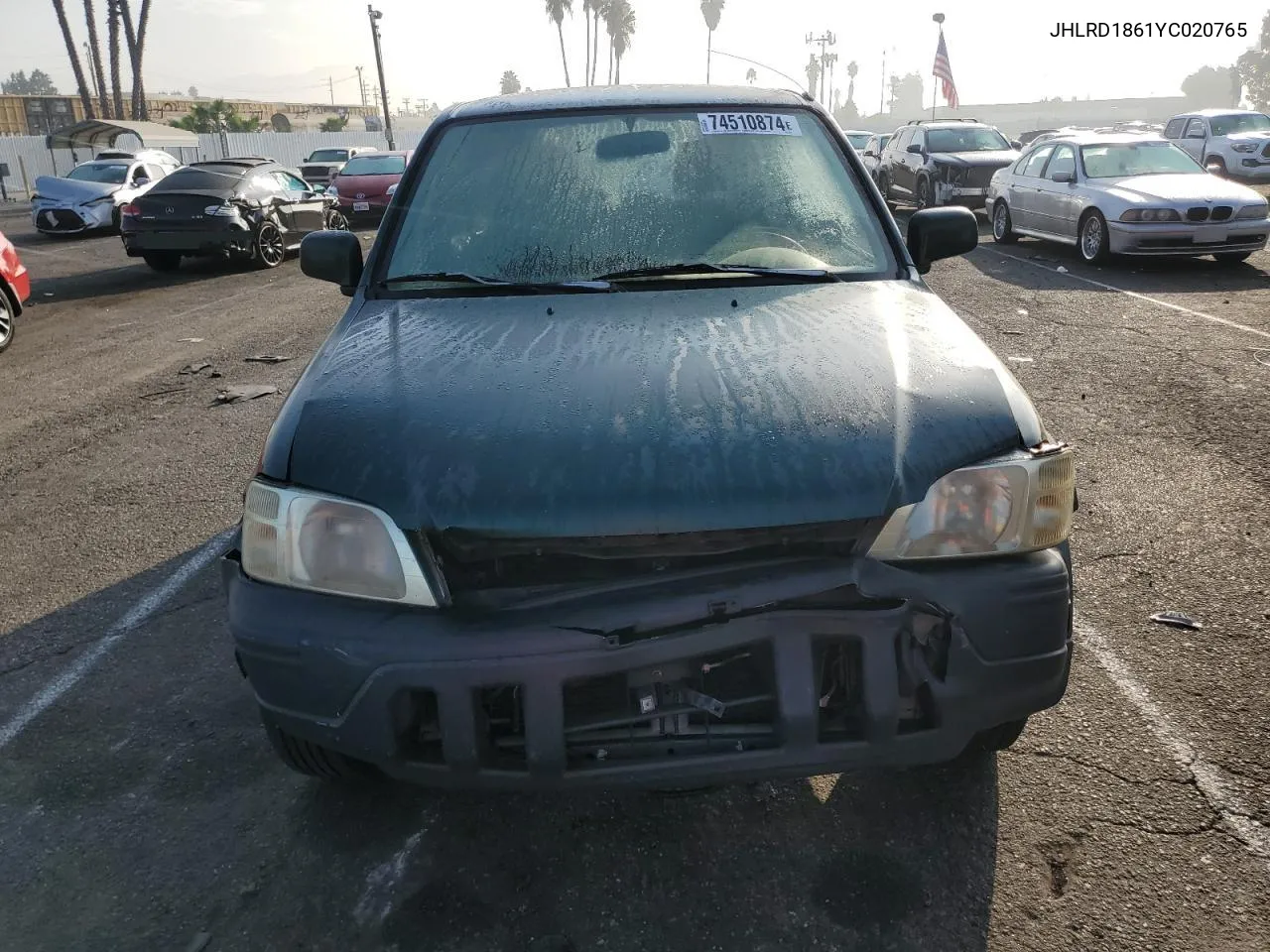 2000 Honda Cr-V Ex VIN: JHLRD1861YC020765 Lot: 74510874