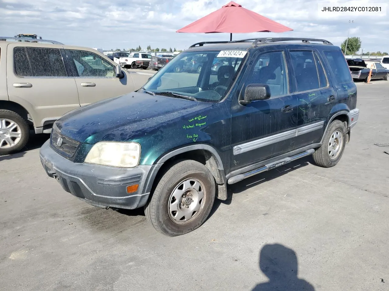 2000 Honda Cr-V Lx VIN: JHLRD2842YC012081 Lot: 76782424