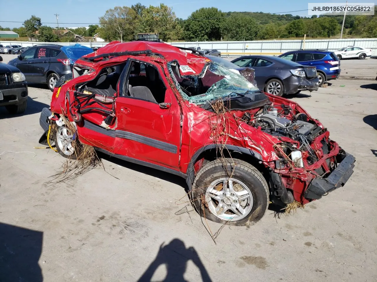 2000 Honda Cr-V Ex VIN: JHLRD1863YC054822 Lot: 76863244