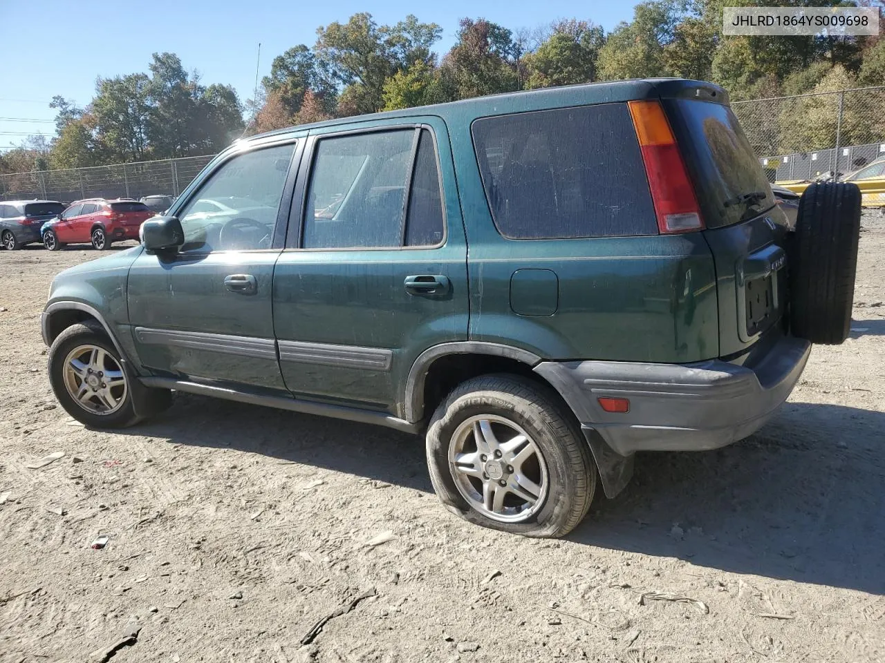 2000 Honda Cr-V Ex VIN: JHLRD1864YS009698 Lot: 77073244