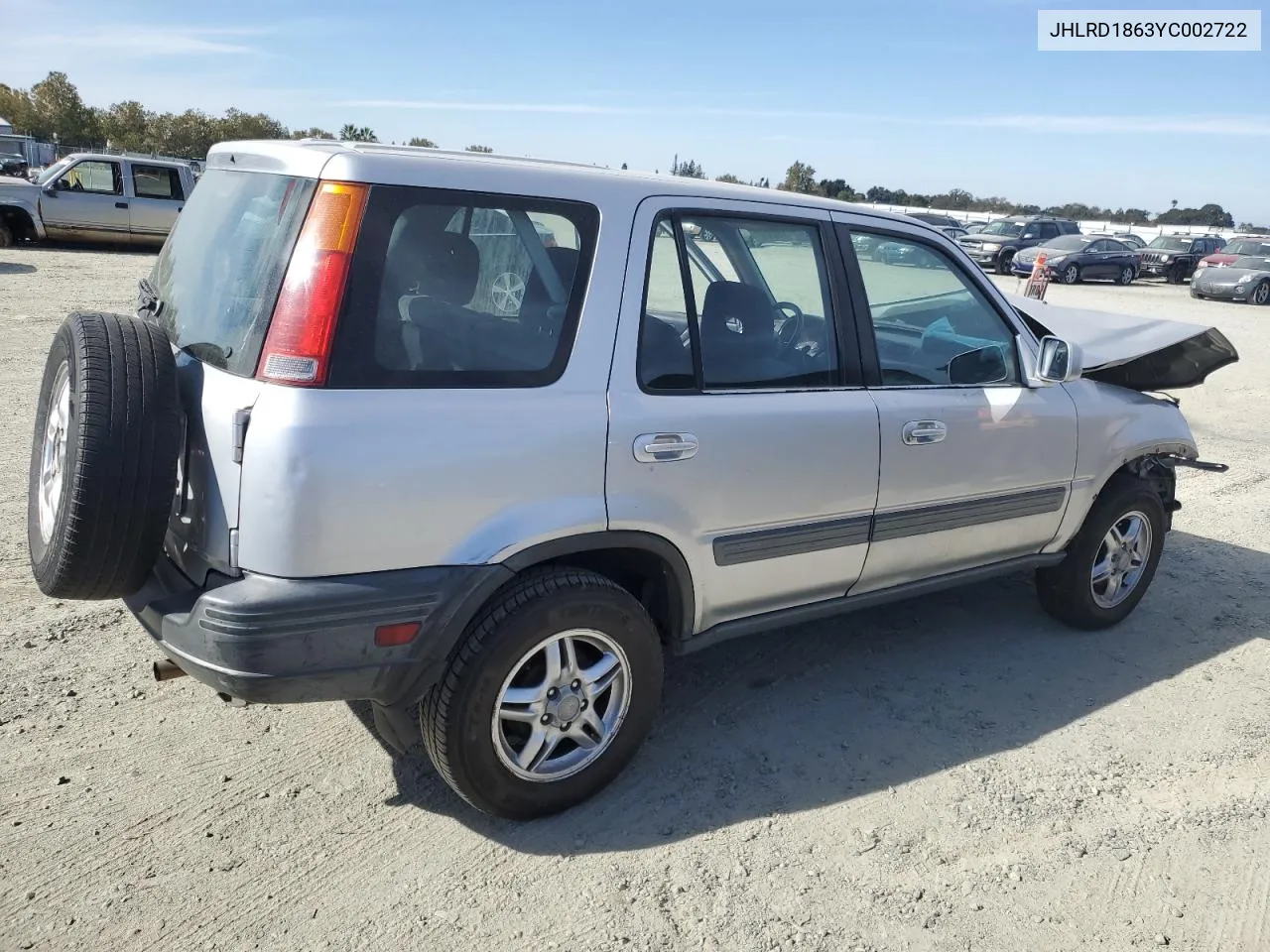 2000 Honda Cr-V Ex VIN: JHLRD1863YC002722 Lot: 77416684