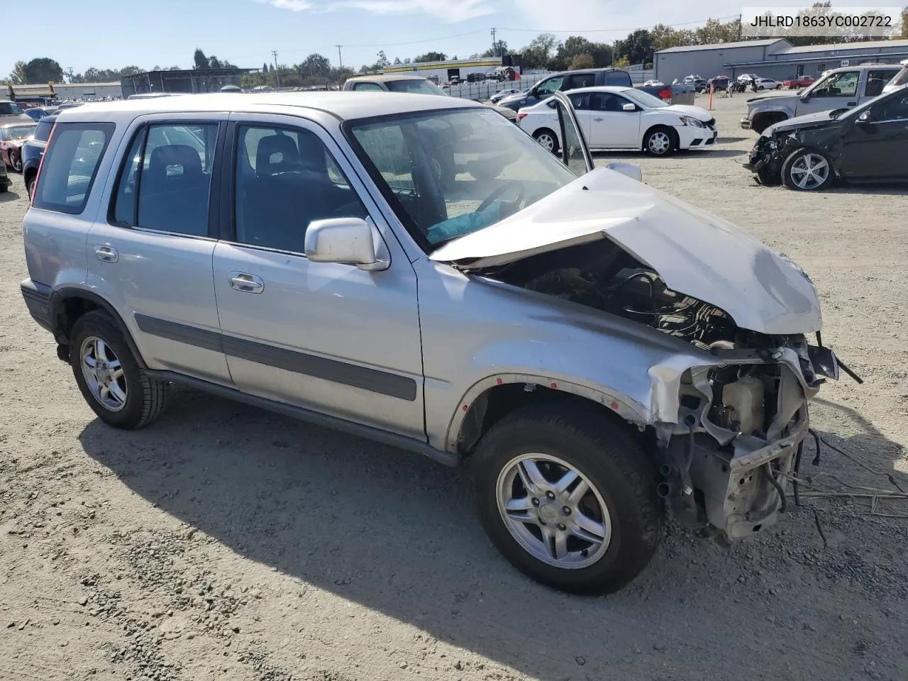 2000 Honda Cr-V Ex VIN: JHLRD1863YC002722 Lot: 77416684