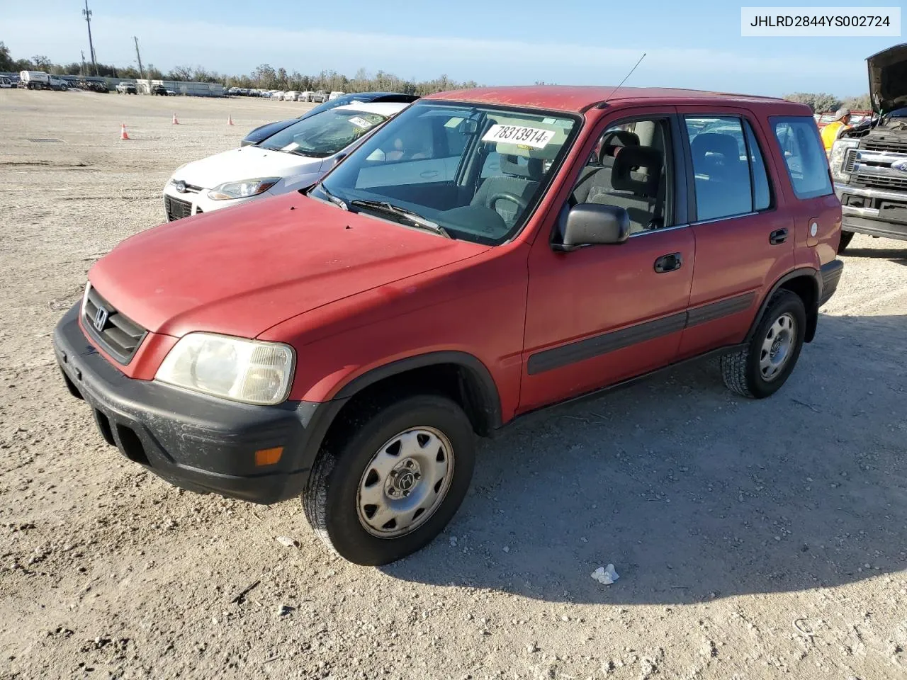 2000 Honda Cr-V Lx VIN: JHLRD2844YS002724 Lot: 78313914