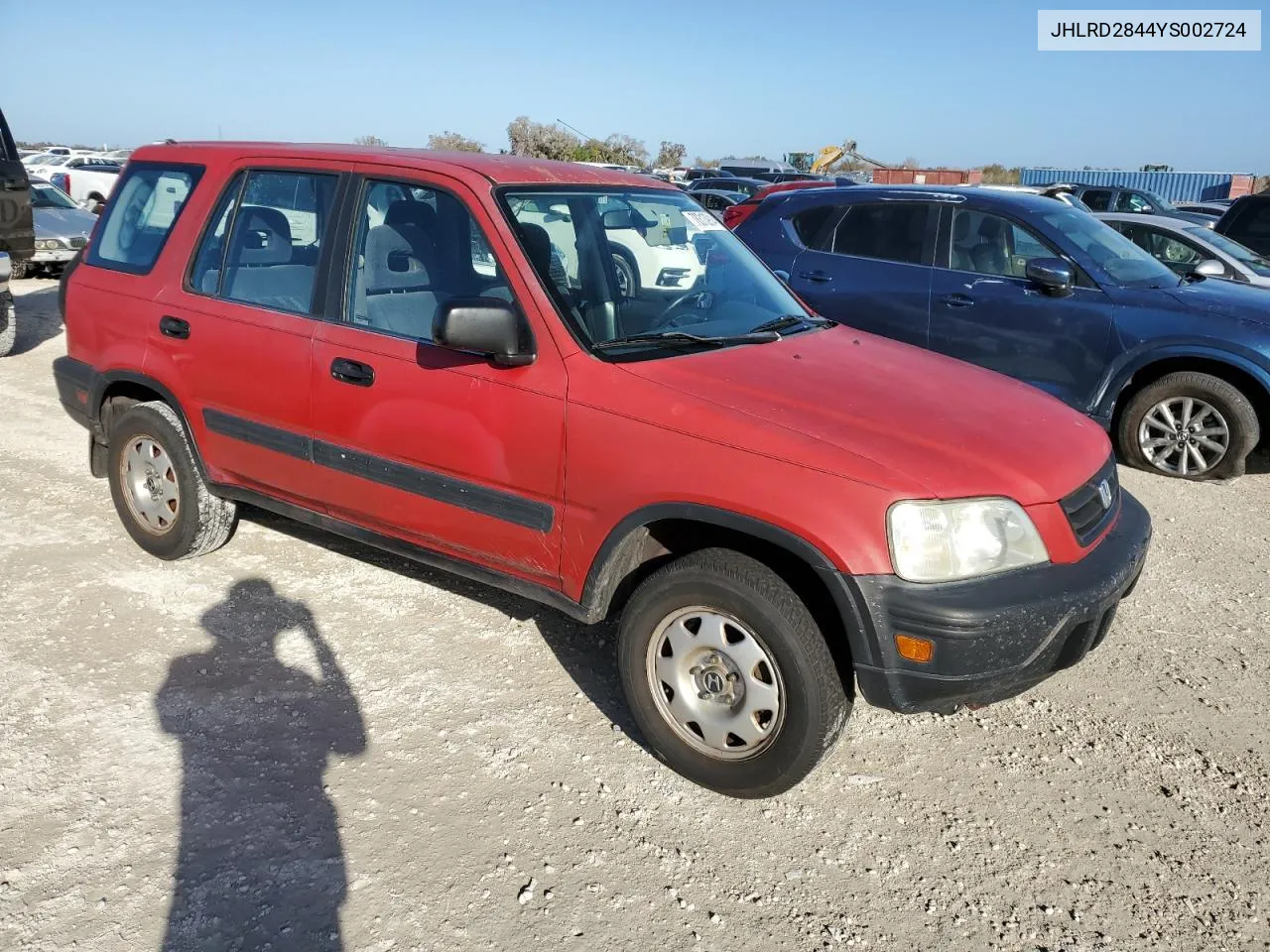 2000 Honda Cr-V Lx VIN: JHLRD2844YS002724 Lot: 78313914