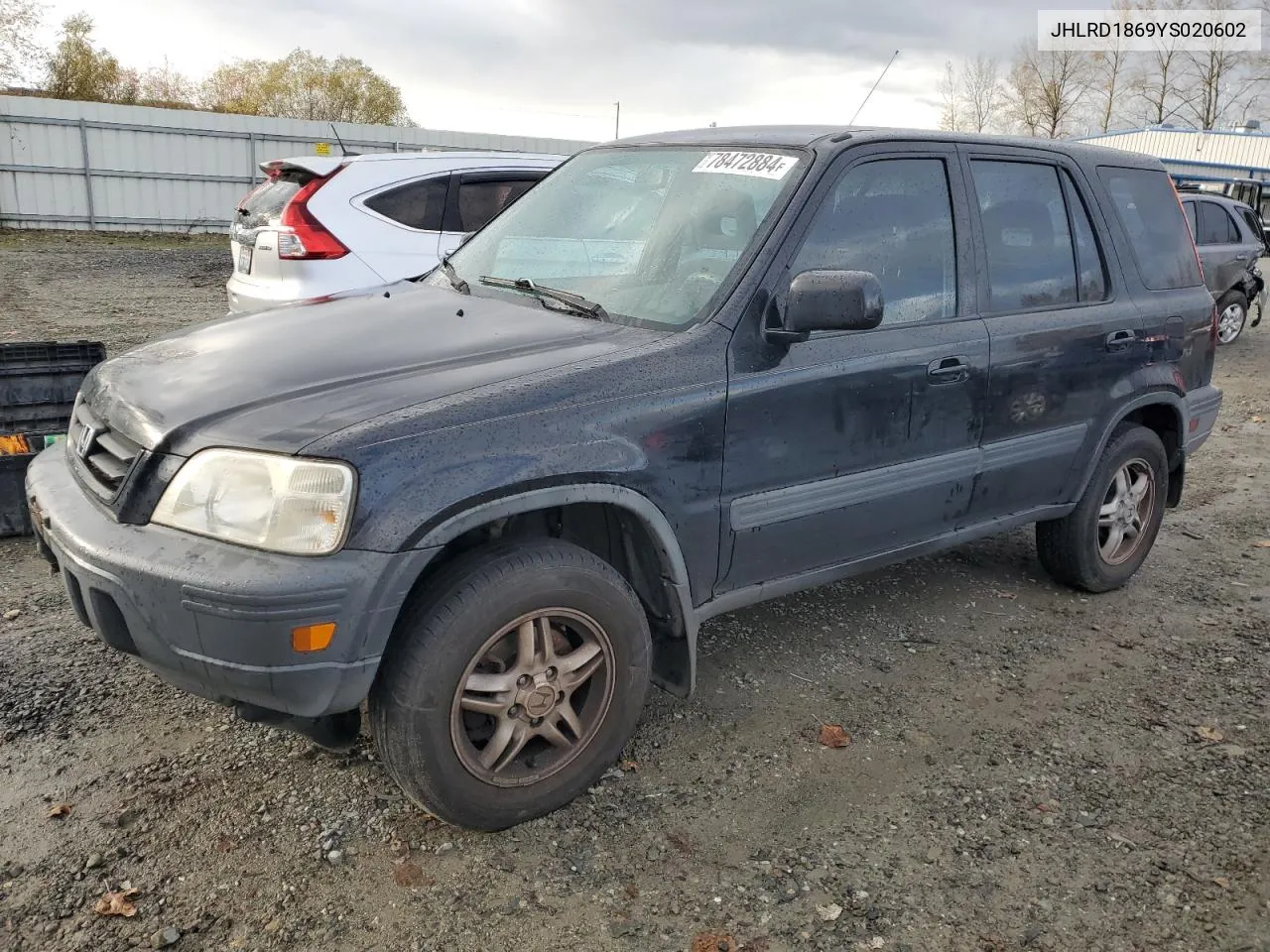 2000 Honda Cr-V Ex VIN: JHLRD1869YS020602 Lot: 78472884