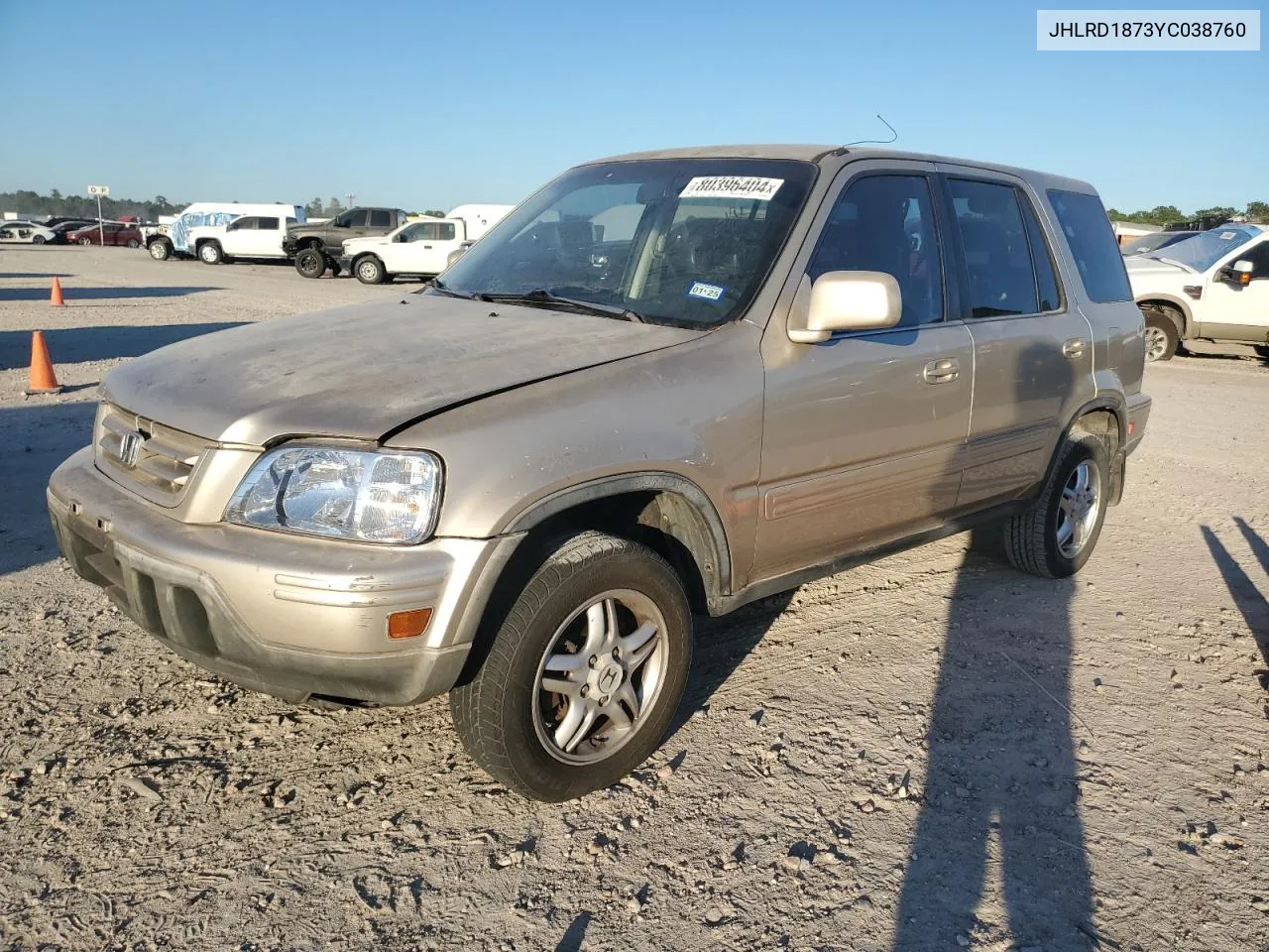 2000 Honda Cr-V Se VIN: JHLRD1873YC038760 Lot: 80396404