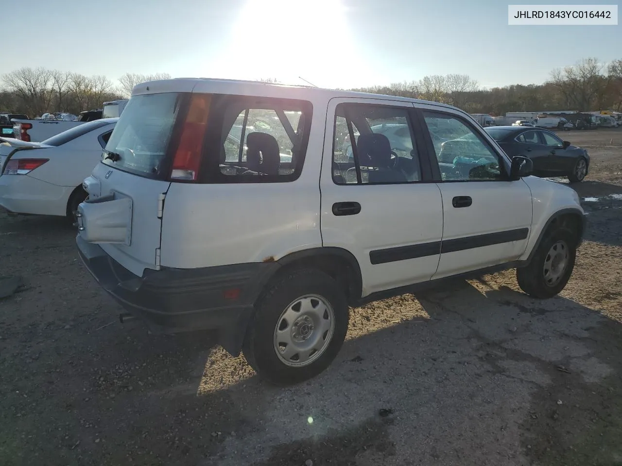 2000 Honda Cr-V Lx VIN: JHLRD1843YC016442 Lot: 80861194