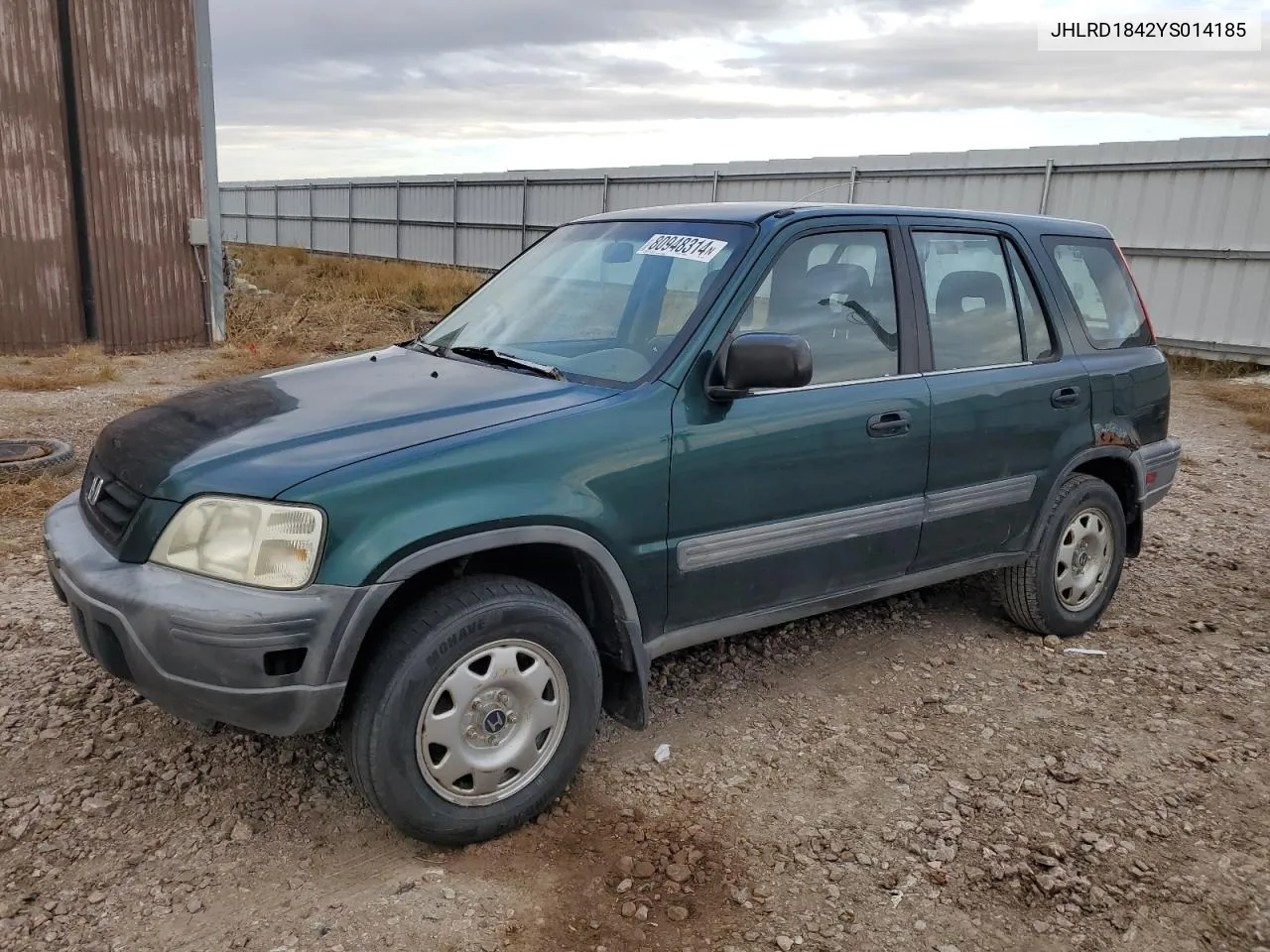 2000 Honda Cr-V Lx VIN: JHLRD1842YS014185 Lot: 80948314