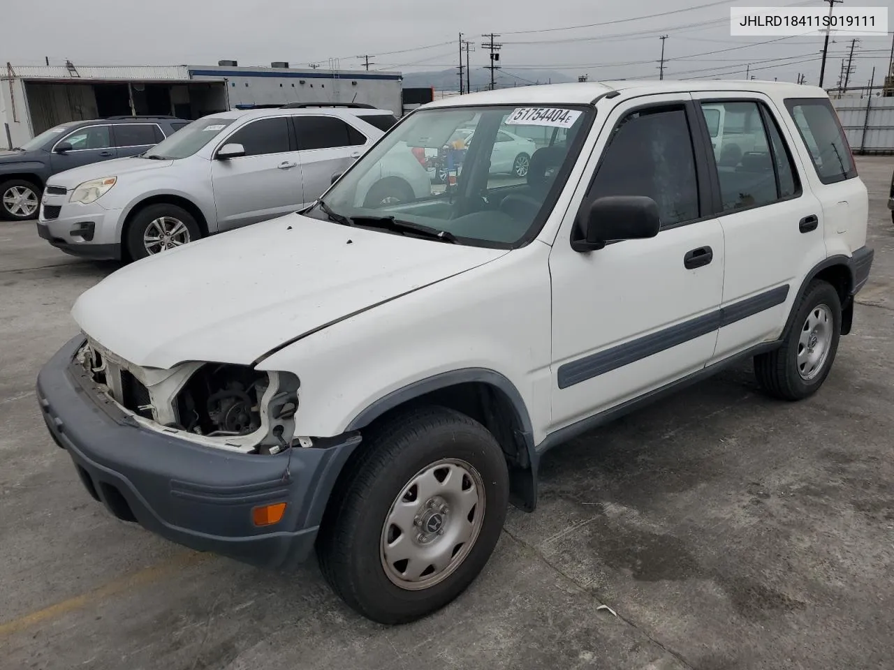 2001 Honda Cr-V Lx VIN: JHLRD18411S019111 Lot: 51754404