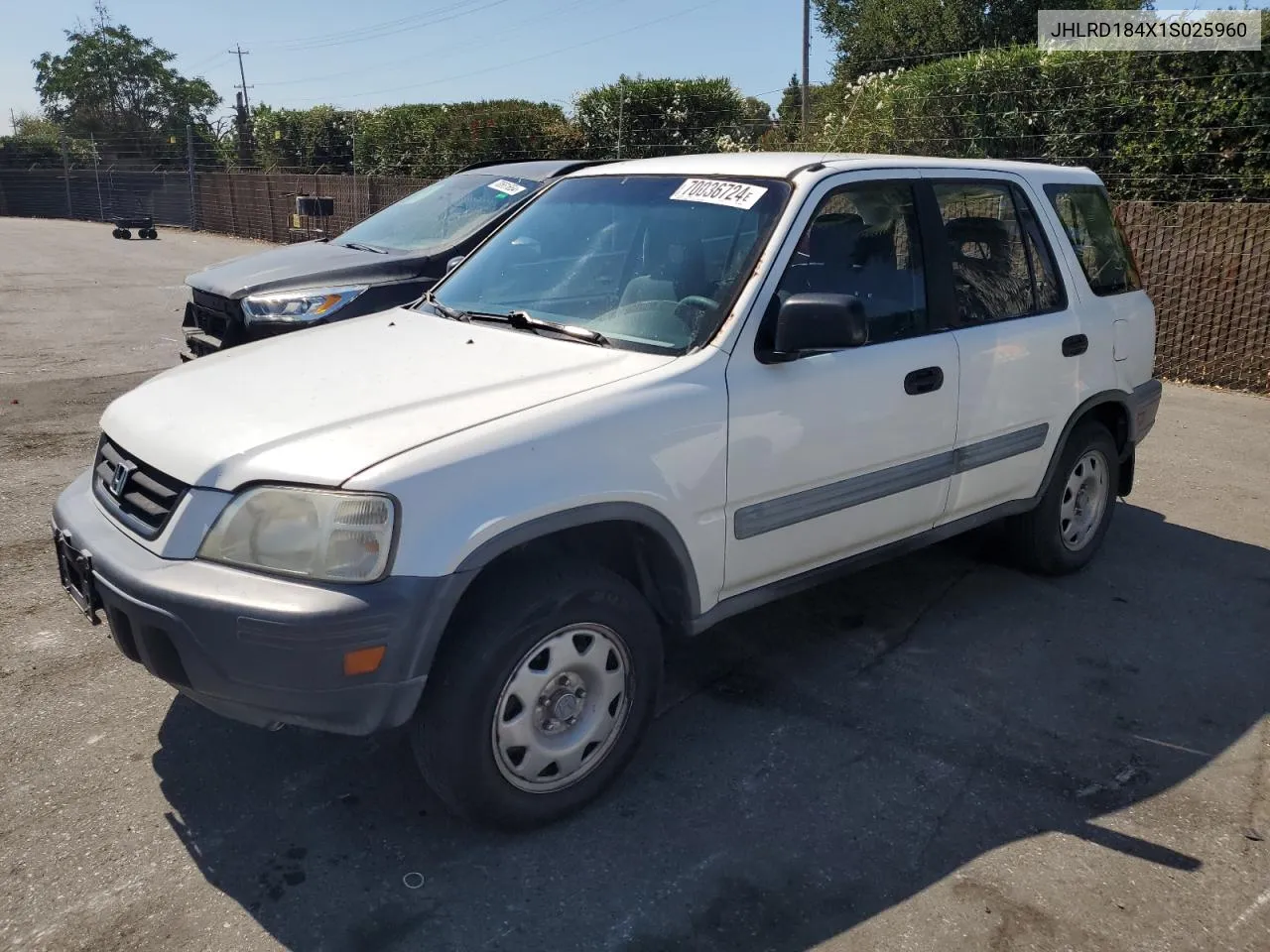 2001 Honda Cr-V Lx VIN: JHLRD184X1S025960 Lot: 70036724