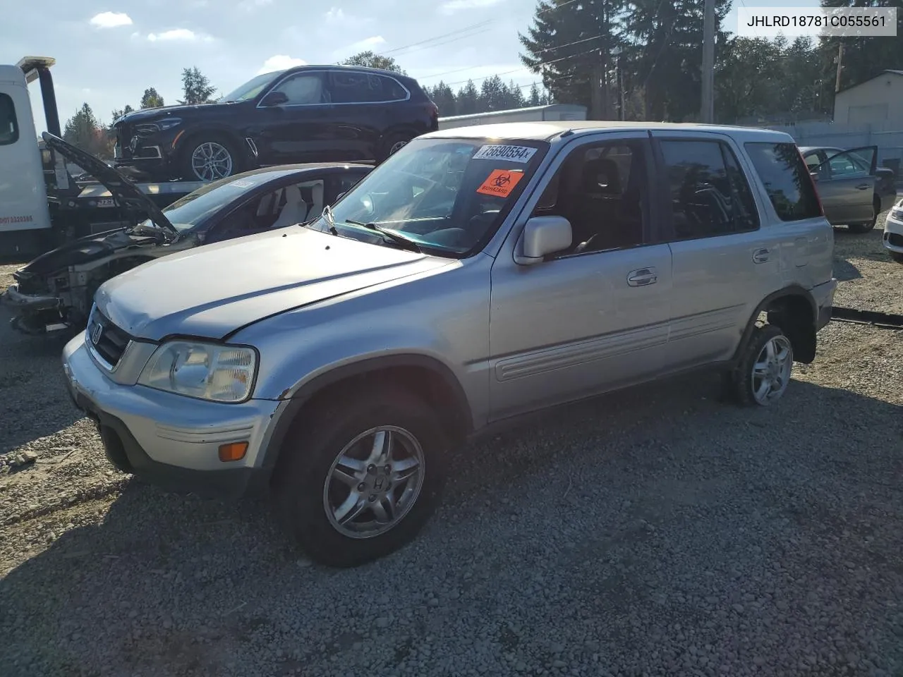 2001 Honda Cr-V Se VIN: JHLRD18781C055561 Lot: 75690554