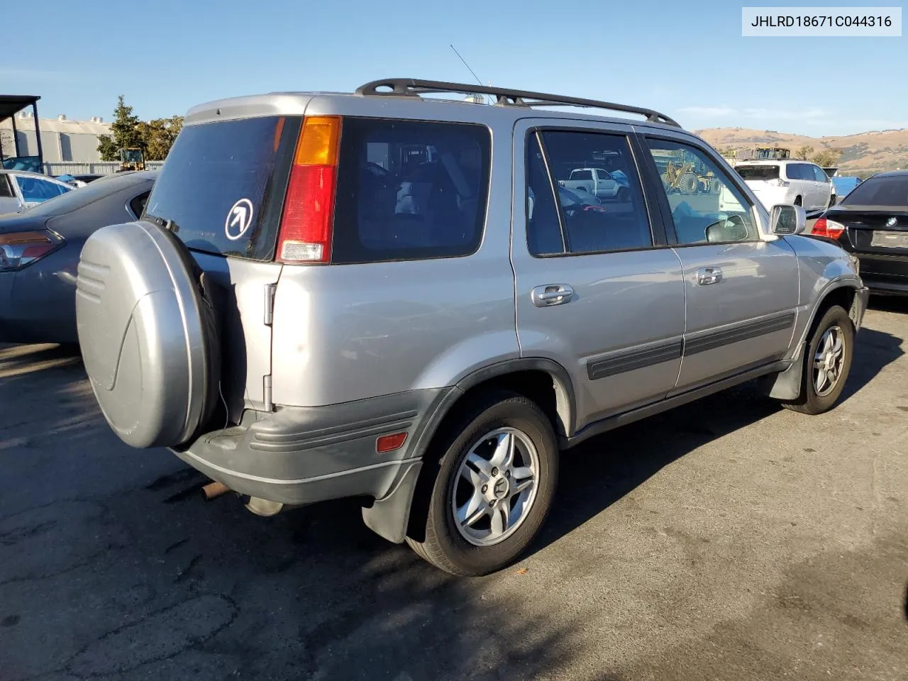 2001 Honda Cr-V Ex VIN: JHLRD18671C044316 Lot: 77634294