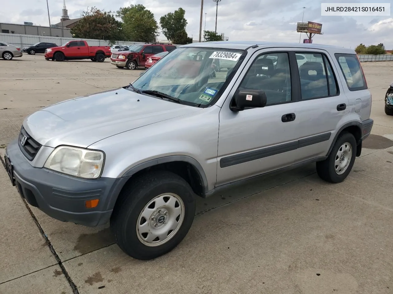 2001 Honda Cr-V Lx VIN: JHLRD28421S016451 Lot: 78329084