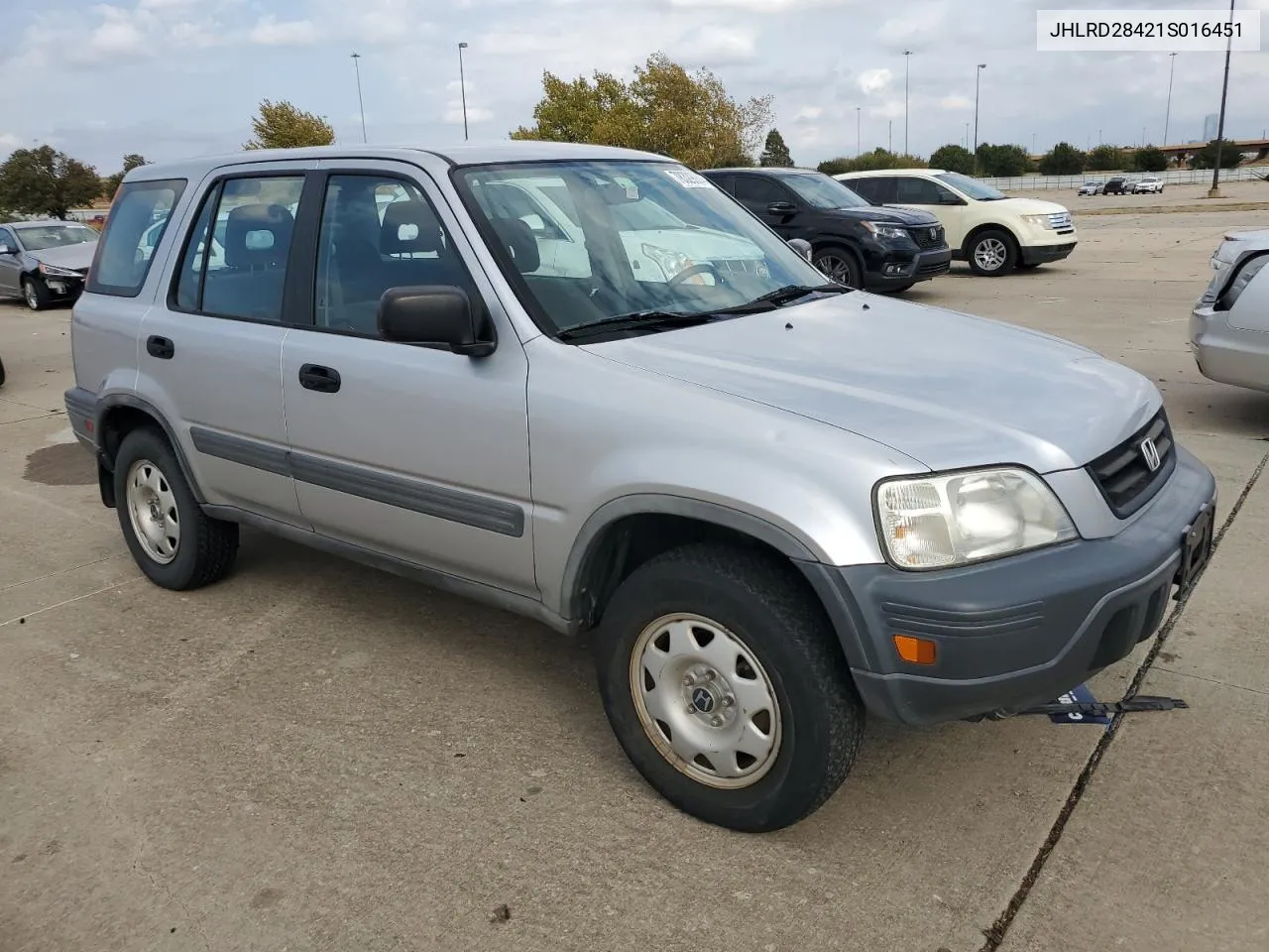 2001 Honda Cr-V Lx VIN: JHLRD28421S016451 Lot: 78329084