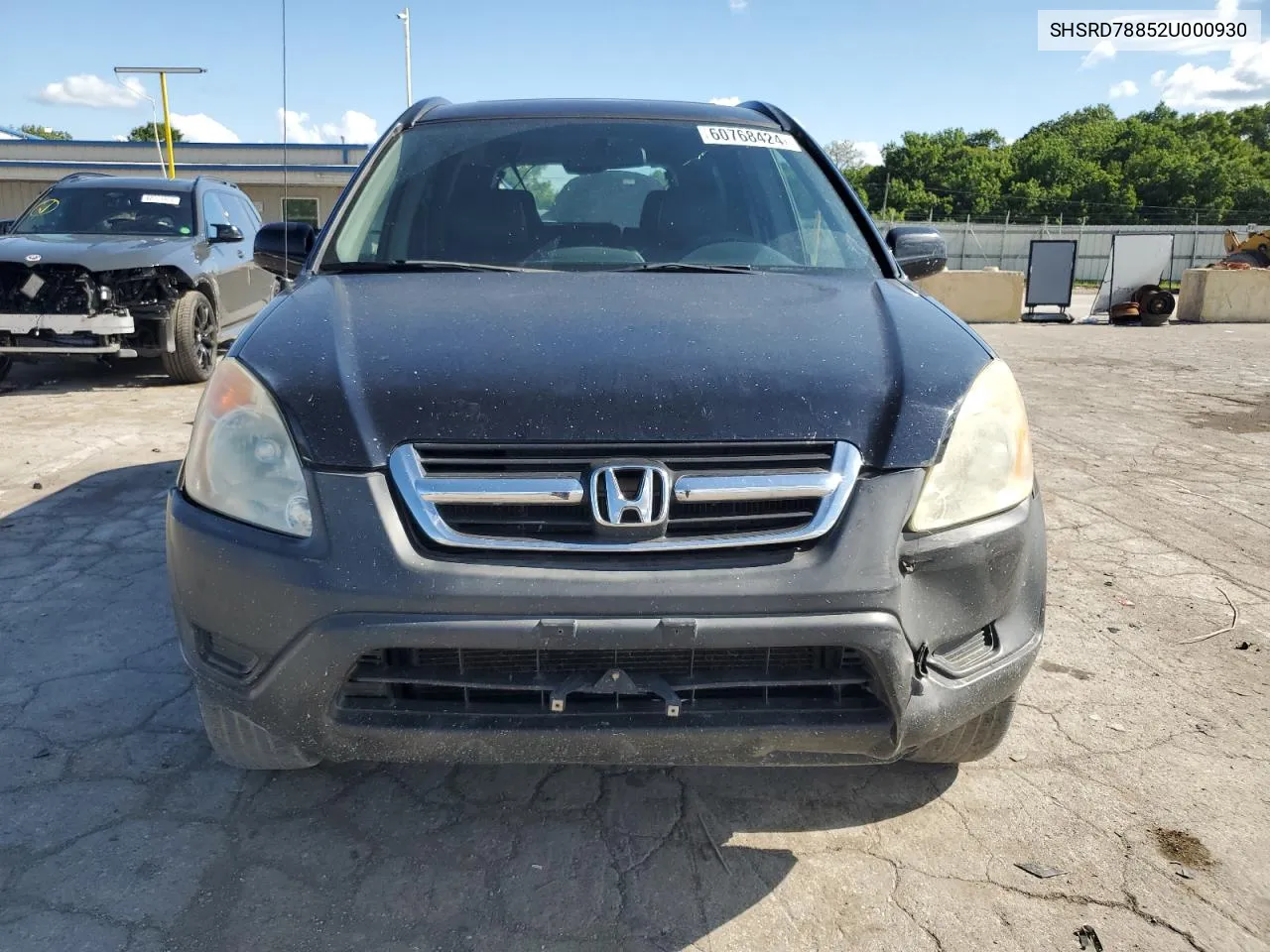 2002 Honda Cr-V Ex VIN: SHSRD78852U000930 Lot: 60768424