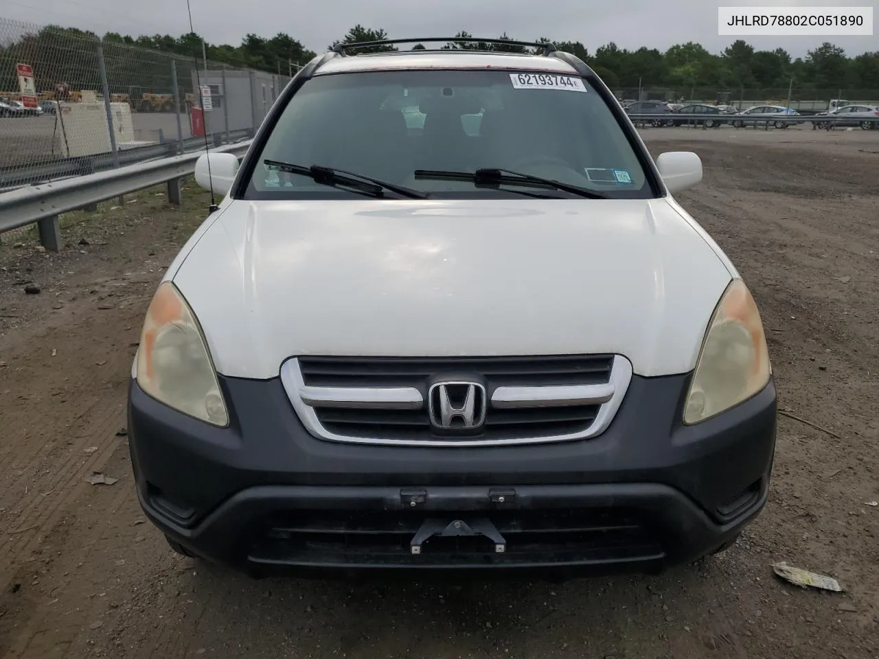 2002 Honda Cr-V Ex VIN: JHLRD78802C051890 Lot: 62193744