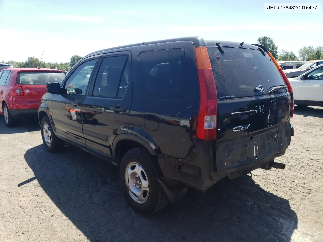 2002 Honda Cr-V Lx VIN: JHLRD78482C016477 Lot: 63698454