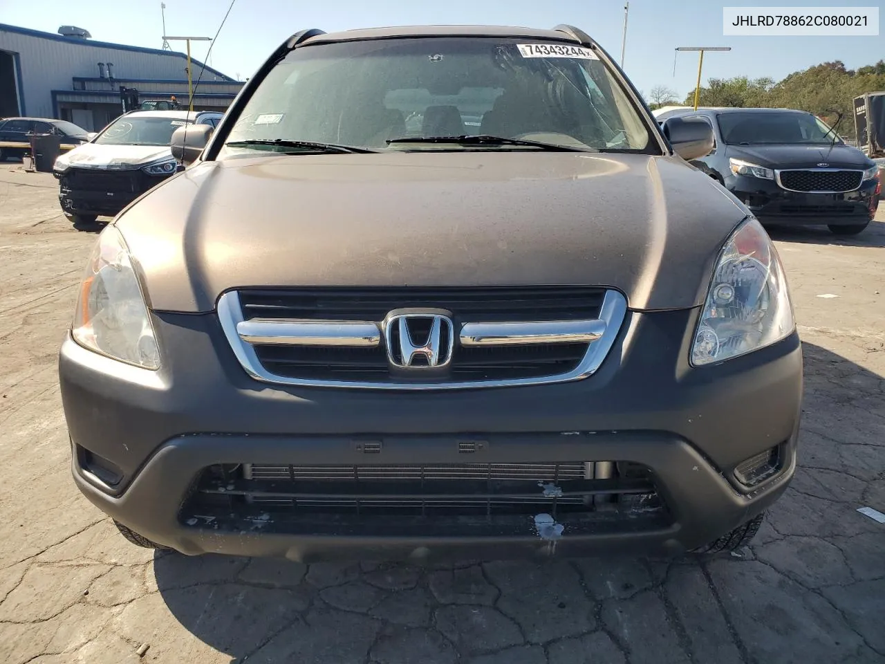 2002 Honda Cr-V Ex VIN: JHLRD78862C080021 Lot: 74343244