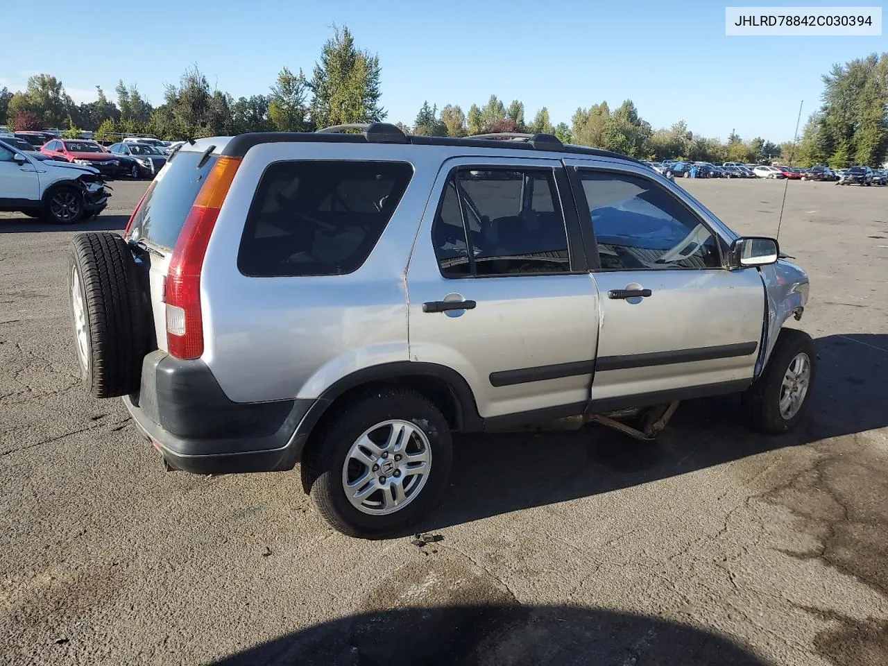 2002 Honda Cr-V Ex VIN: JHLRD78842C030394 Lot: 74726034