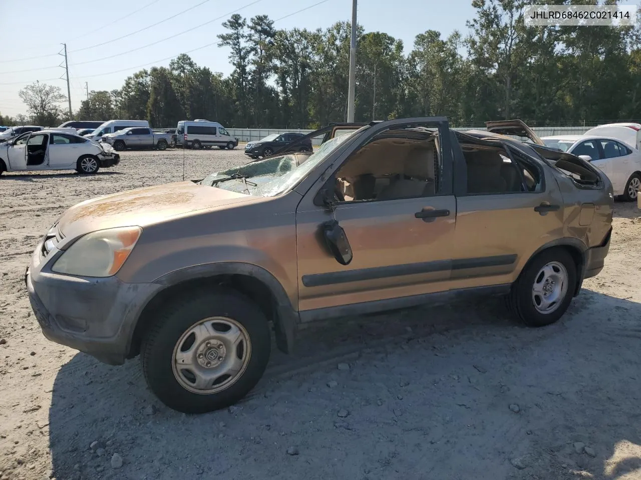 2002 Honda Cr-V Lx VIN: JHLRD68462C021414 Lot: 75242274