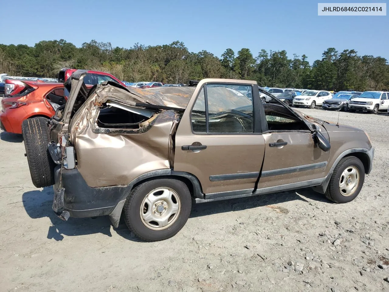 2002 Honda Cr-V Lx VIN: JHLRD68462C021414 Lot: 75242274