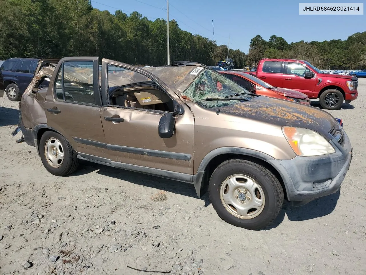 2002 Honda Cr-V Lx VIN: JHLRD68462C021414 Lot: 75242274